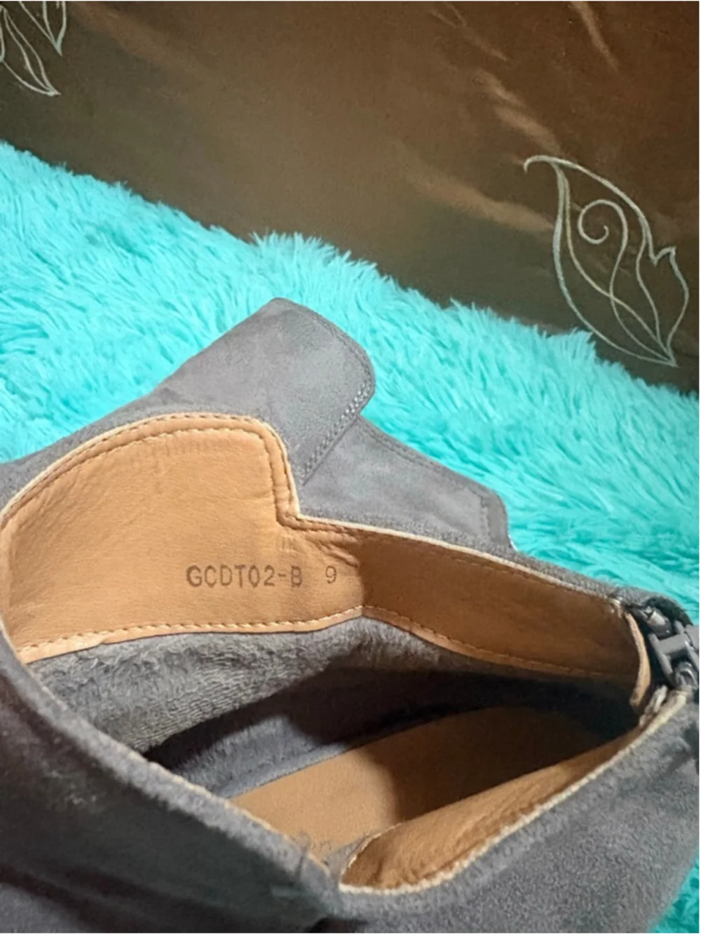 Steven Ella Grey Suede Ankle Boots